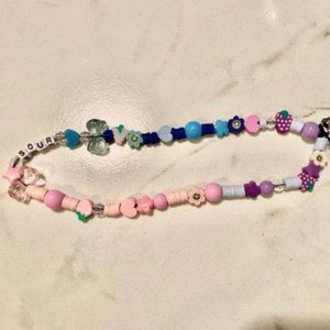 Cell Phone Charm Oliva Rodrigo Sour Themed Phone Lanyard 90s Y2K Beaded